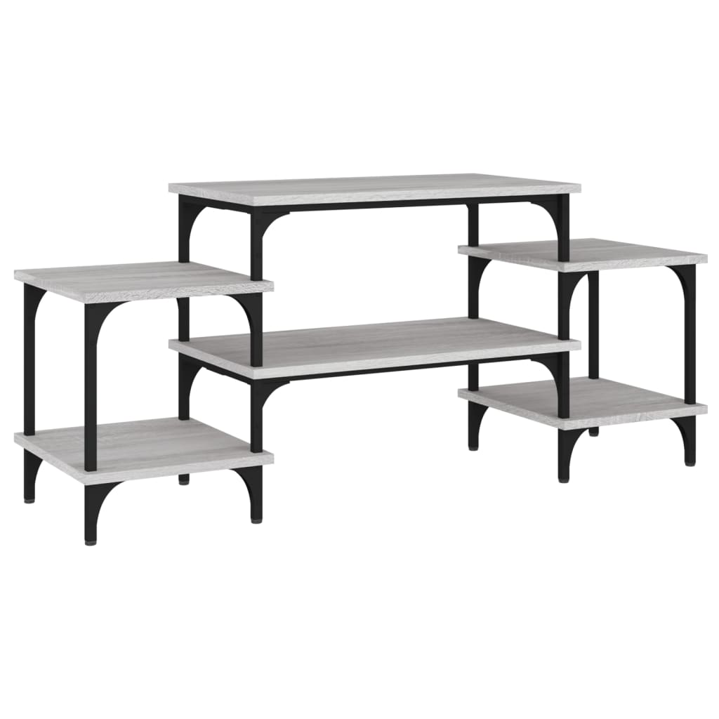 vidaXL Comodă TV, gri sonoma, 117x35x52 cm, lemn prelucrat vidaXL Comodă TV, gri sonoma, 117x35x52 cm, lemn prelucrat