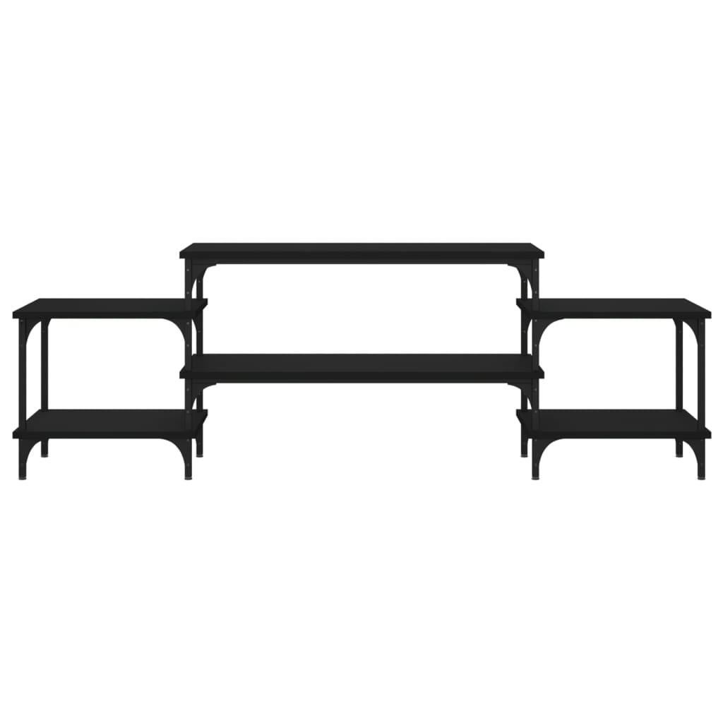 vidaXL Dulap TV, negru, 157x35x52 cm, lemn prelucrat vidaXL Dulap TV, negru, 157x35x52 cm, lemn prelucrat