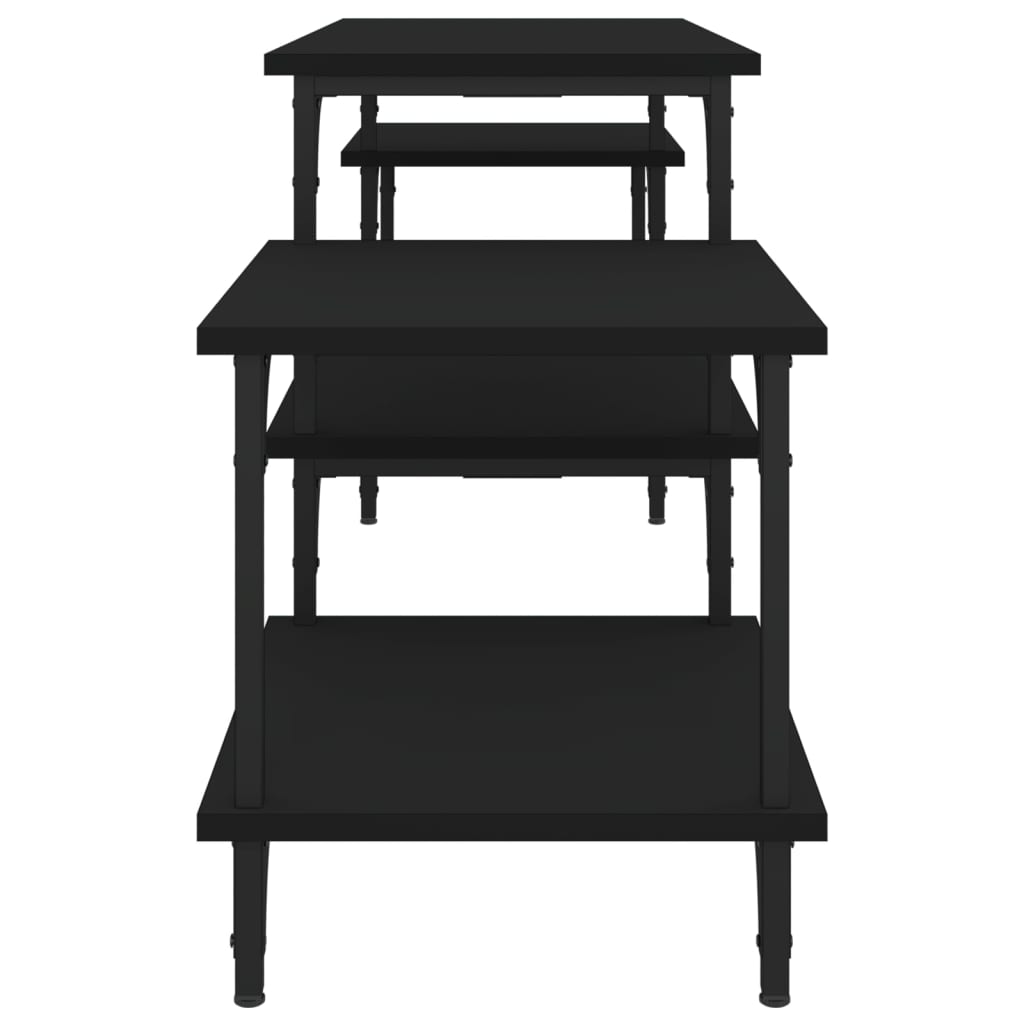 vidaXL Dulap TV, negru, 157x35x52 cm, lemn prelucrat vidaXL Dulap TV, negru, 157x35x52 cm, lemn prelucrat