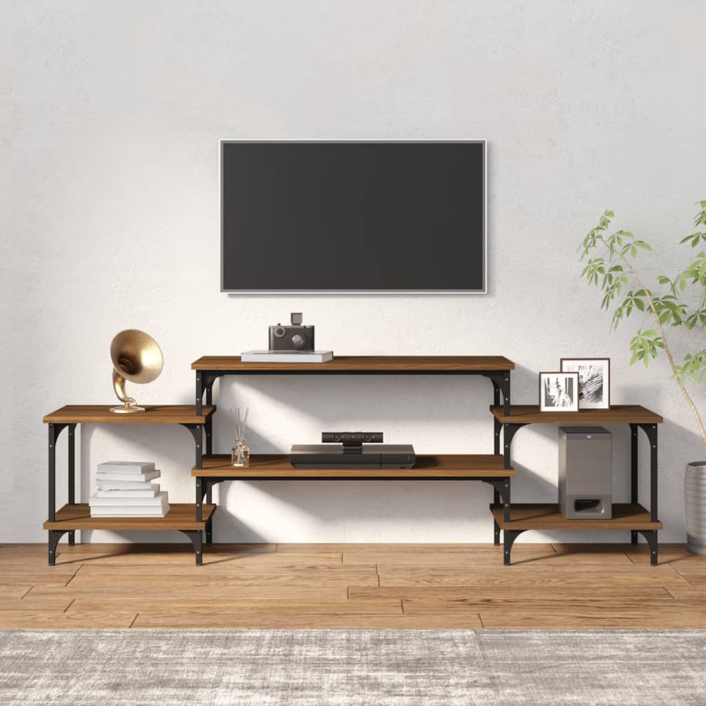 vidaXL Dulap TV, stejar maro, 157x35x52 cm, lemn prelucrat vidaXL Dulap TV, stejar maro, 157x35x52 cm, lemn prelucrat
