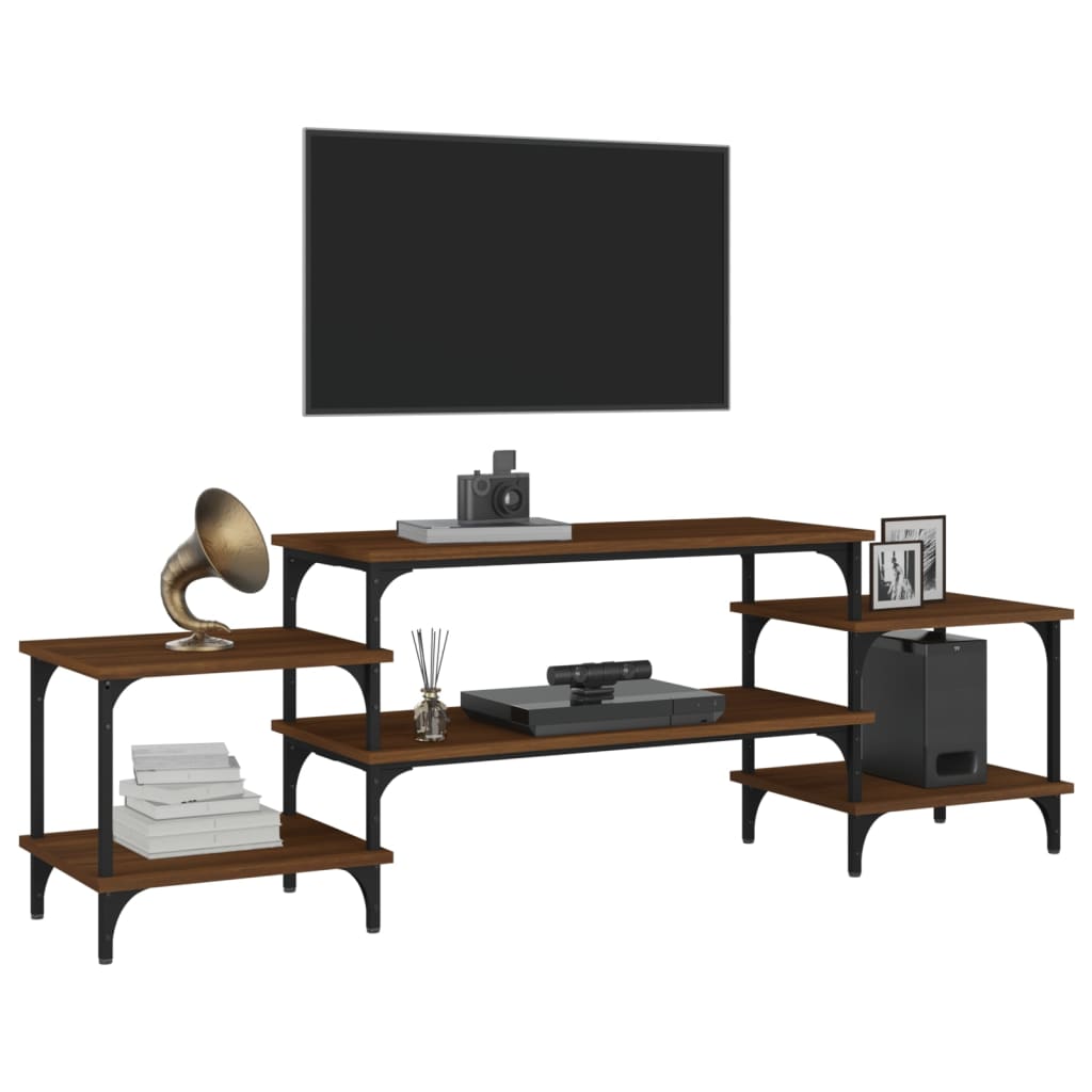 vidaXL Dulap TV, stejar maro, 157x35x52 cm, lemn prelucrat vidaXL Dulap TV, stejar maro, 157x35x52 cm, lemn prelucrat