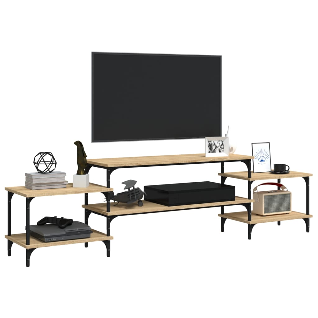 vidaXL Dulap TV, stejar sonoma, 197x35x52 cm, lemn prelucrat vidaXL Dulap TV, stejar sonoma, 197x35x52 cm, lemn prelucrat