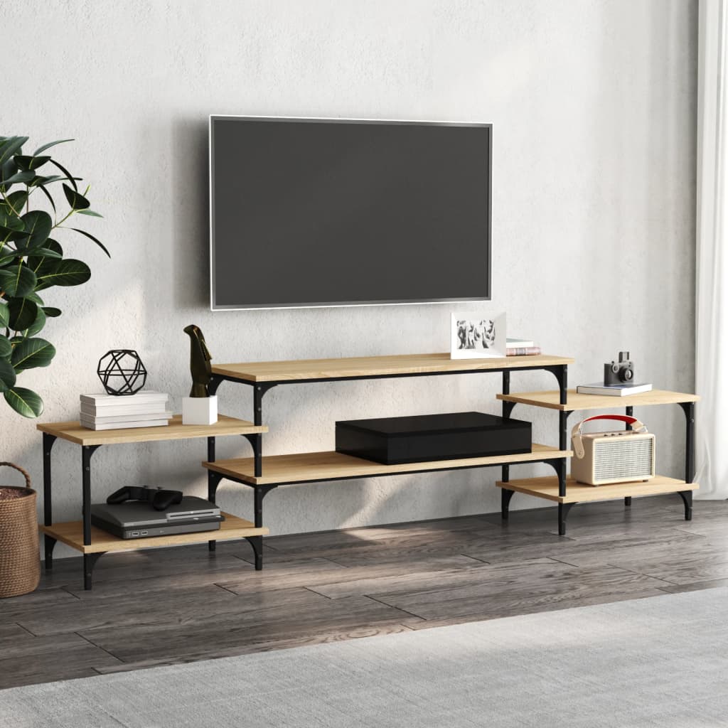 vidaXL Dulap TV, stejar sonoma, 197x35x52 cm, lemn prelucrat vidaXL Dulap TV, stejar sonoma, 197x35x52 cm, lemn prelucrat