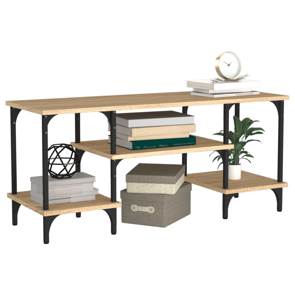 vidaXL Comodă TV, stejar sonoma, 102x35x45,5 cm, lemn prelucrat vidaXL Comodă TV, stejar sonoma, 102x35x45,5 cm, lemn prelucrat