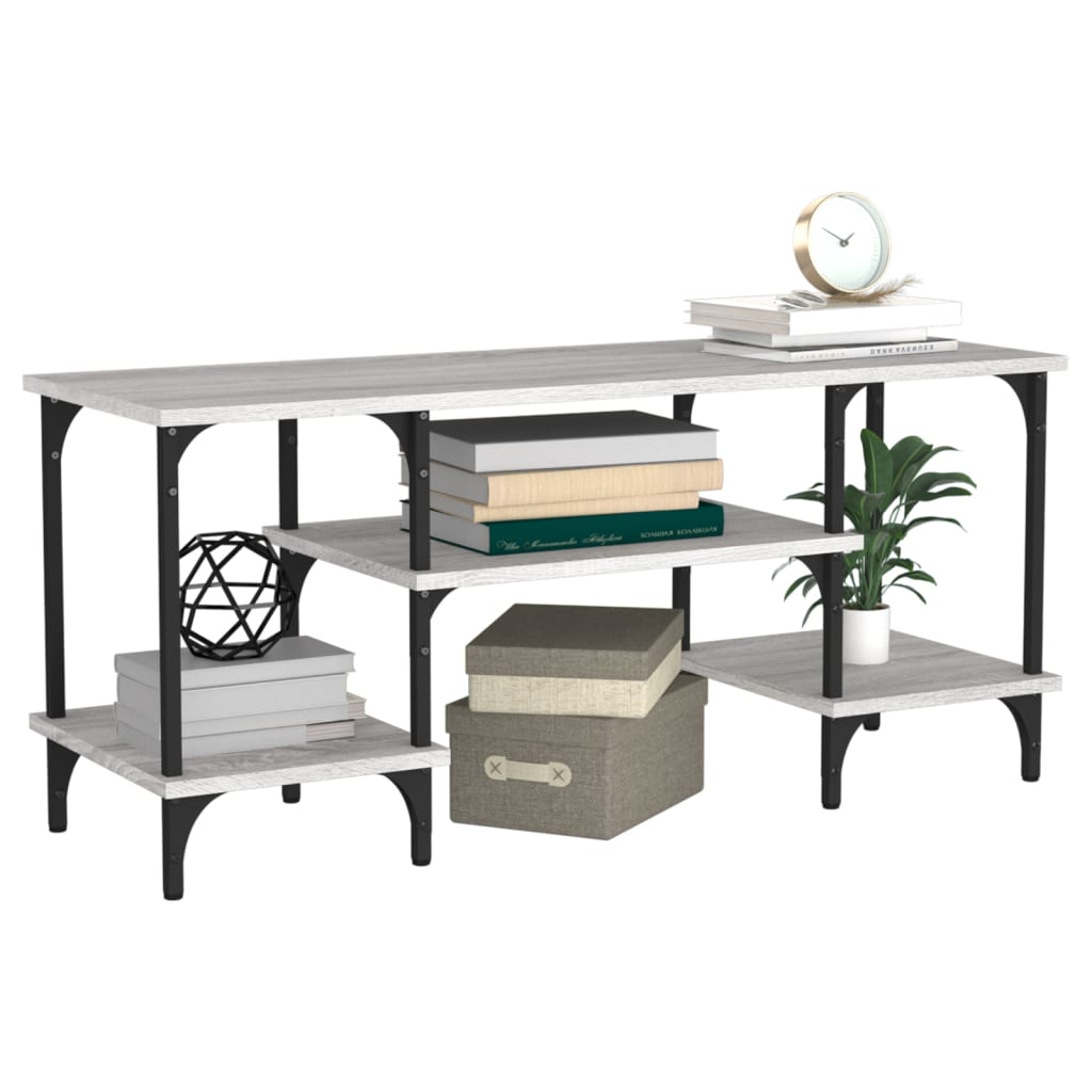 vidaXL Comodă TV, gri sonoma, 102x35x45,5 cm, lemn prelucrat vidaXL Comodă TV, gri sonoma, 102x35x45,5 cm, lemn prelucrat