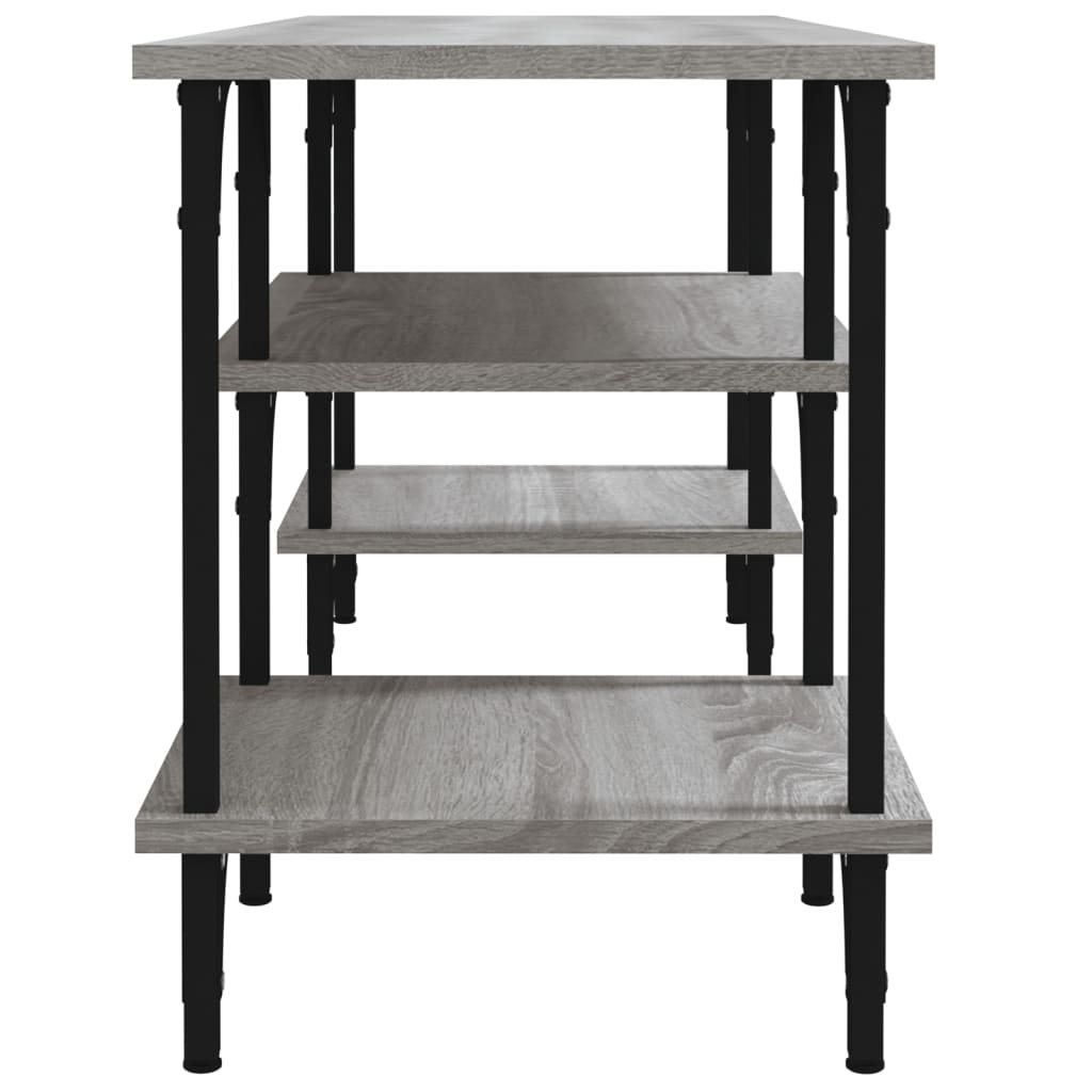 vidaXL Comodă TV, gri sonoma, 102x35x45,5 cm, lemn prelucrat vidaXL Comodă TV, gri sonoma, 102x35x45,5 cm, lemn prelucrat