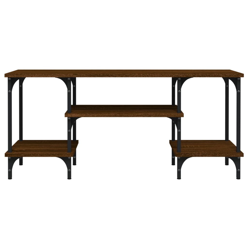 vidaXL Comodă TV, stejar maro, 102x35x45,5 cm, lemn prelucrat