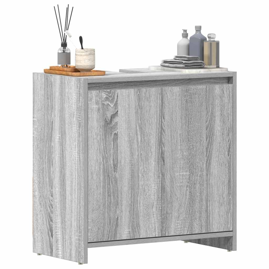 vidaXL Dulap de baie, gri sonoma, 60x33x61 cm, lemn prelucrat