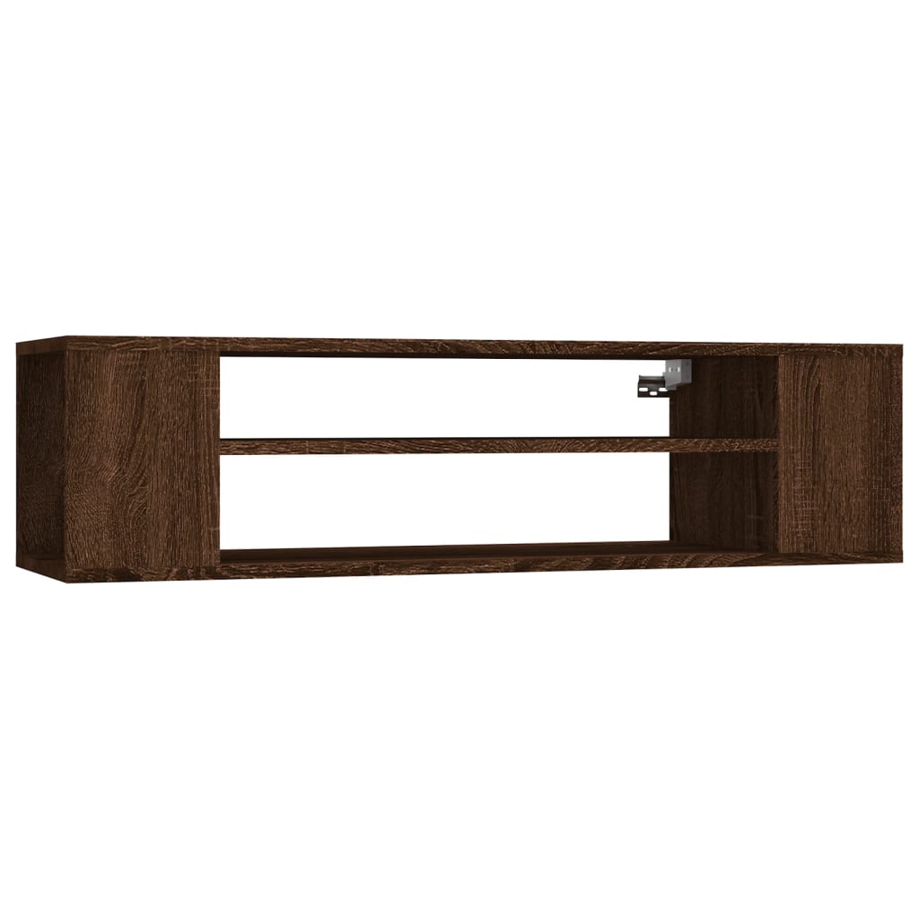 vidaXL Dulap TV suspendat, stejar maro, 100x30x26,5 cm, lemn compozit vidaXL Dulap TV suspendat, stejar maro, 100x30x26,5 cm, lemn compozit