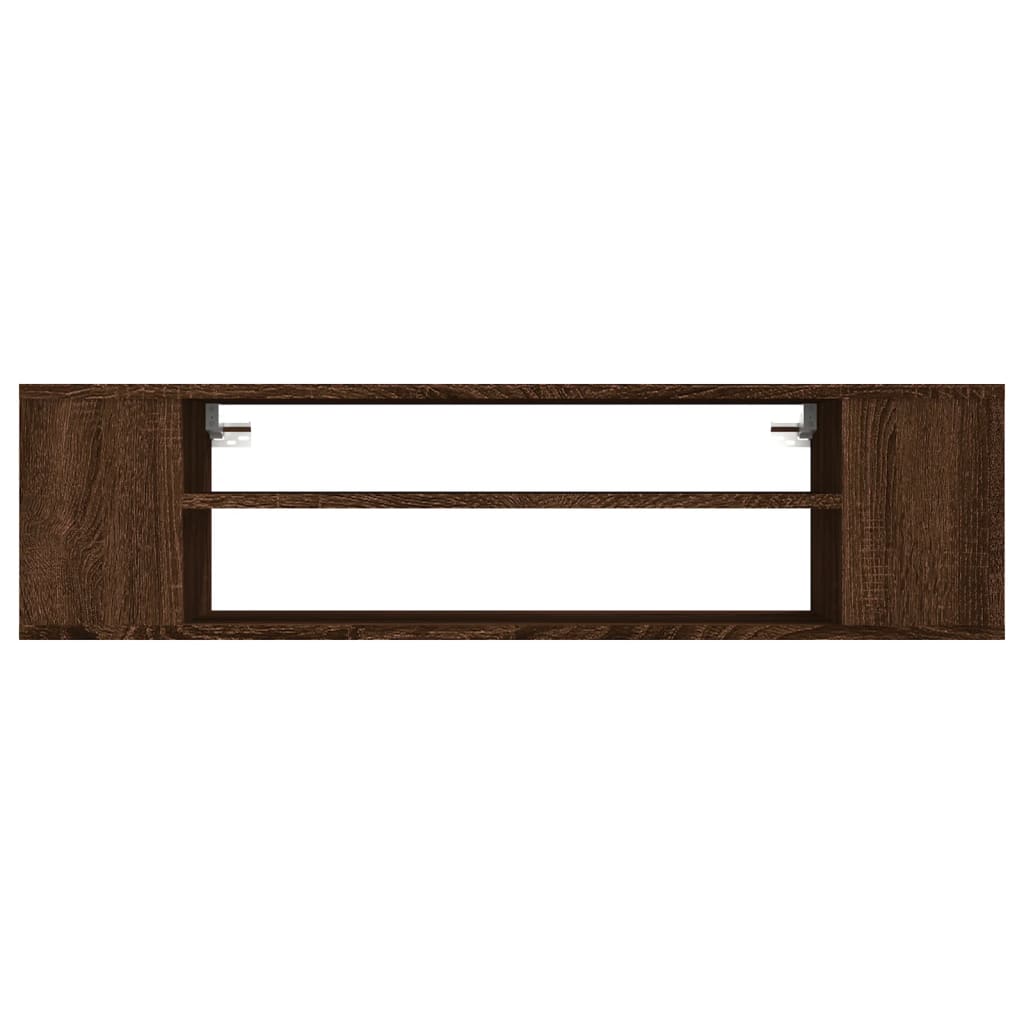 vidaXL Dulap TV suspendat, stejar maro, 100x30x26,5 cm, lemn compozit vidaXL Dulap TV suspendat, stejar maro, 100x30x26,5 cm, lemn compozit
