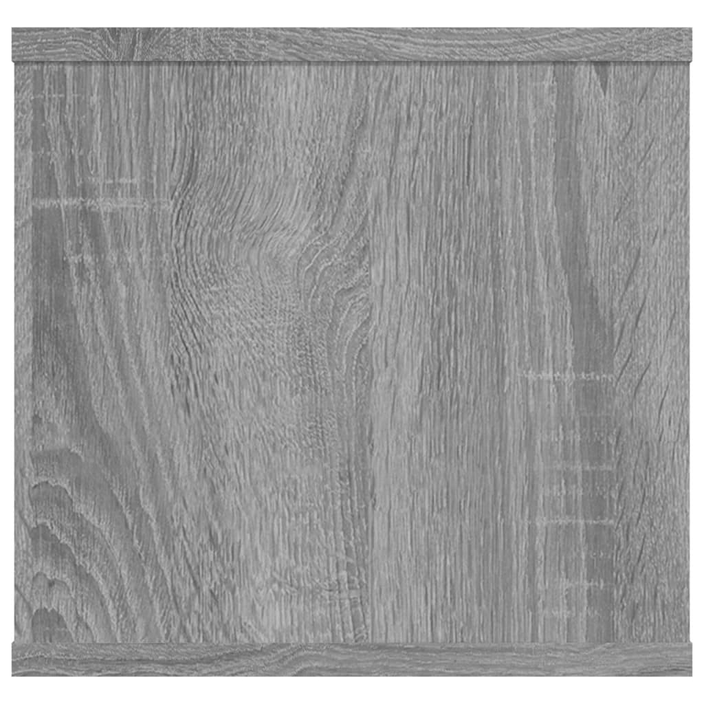vidaXL Raft de perete, gri sonoma, 102x30x29 cm, lemn compozit