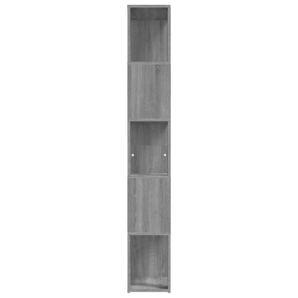 vidaXL Bibliotecă, gri sonoma, 45x24x160 cm, lemn compozit vidaXL Bibliotecă, gri sonoma, 45x24x160 cm, lemn compozit