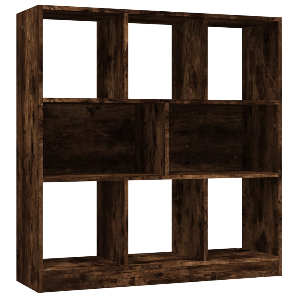 vidaXL Bibliotecă, stejar fumuriu, 97,5x29,5x100 cm, lemn prelucrat
