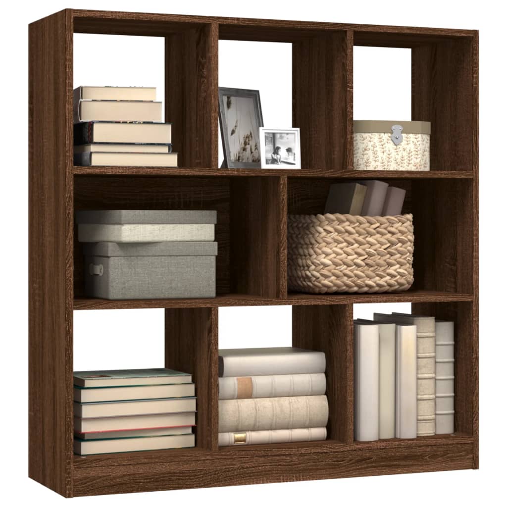 vidaXL Bibliotecă, stejar maro, 97,5x29,5x100 cm, lemn prelucrat vidaXL Bibliotecă, stejar maro, 97,5x29,5x100 cm, lemn prelucrat