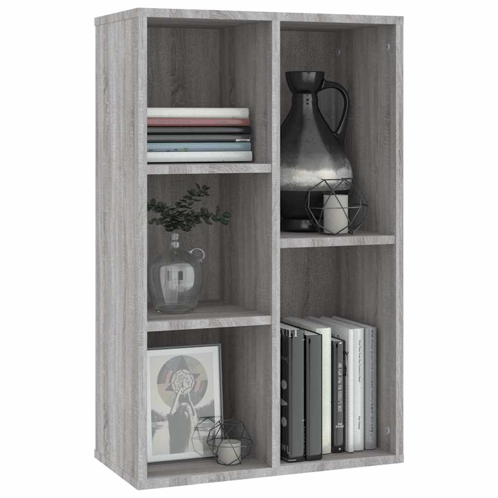 vidaXL Bibliotecă/Servantă, gri sonoma, 50x25x80 cm, lemn prelucrat vidaXL Bibliotecă/Servantă, gri sonoma, 50x25x80 cm, lemn prelucrat