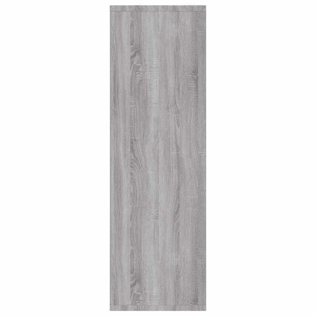 vidaXL Bibliotecă/Servantă, gri sonoma, 50x25x80 cm, lemn prelucrat vidaXL Bibliotecă/Servantă, gri sonoma, 50x25x80 cm, lemn prelucrat