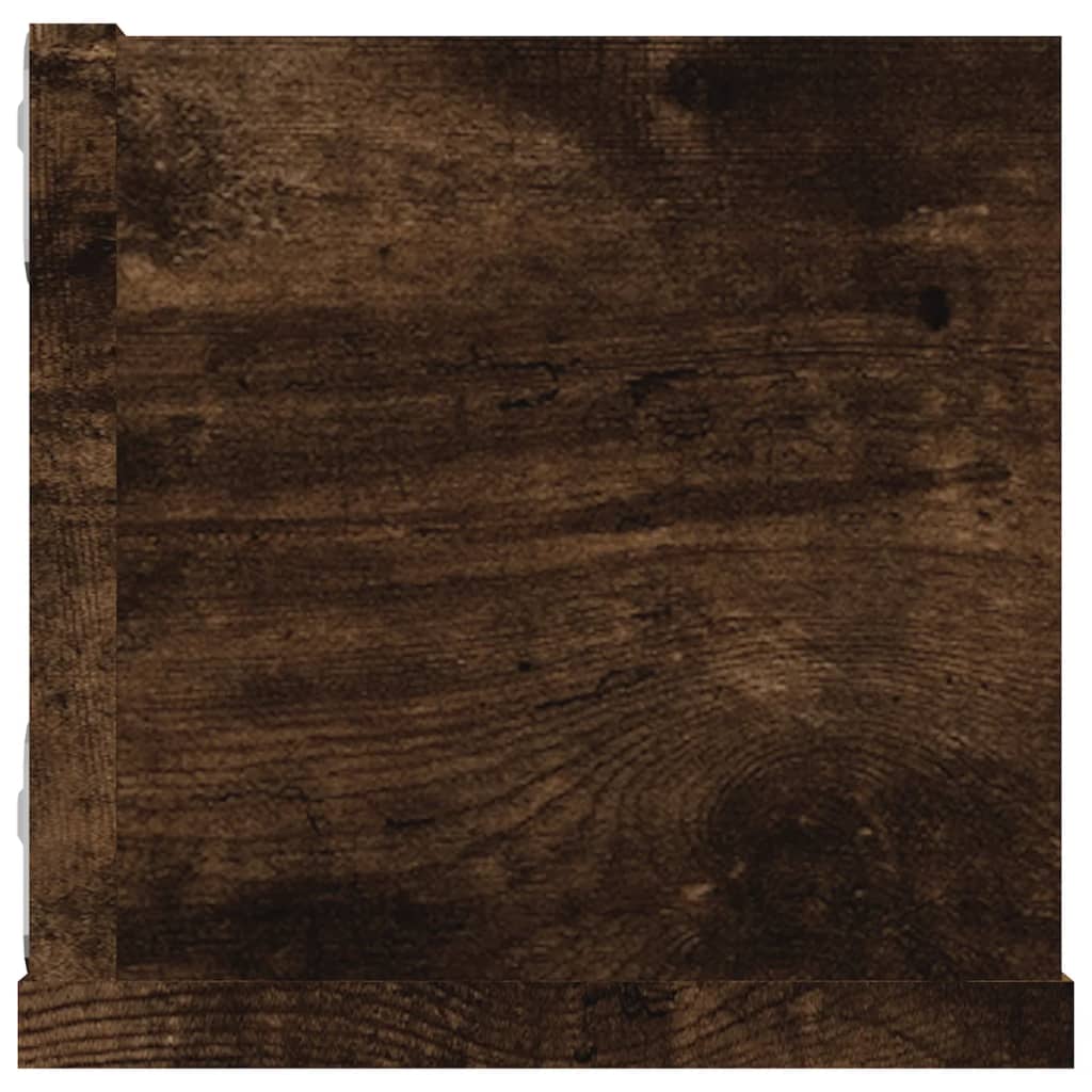 vidaXL Raft de perete CD-uri, stejar fumuriu, 100x18x18 cm, lemn vidaXL Raft de perete CD-uri, stejar fumuriu, 100x18x18 cm, lemn