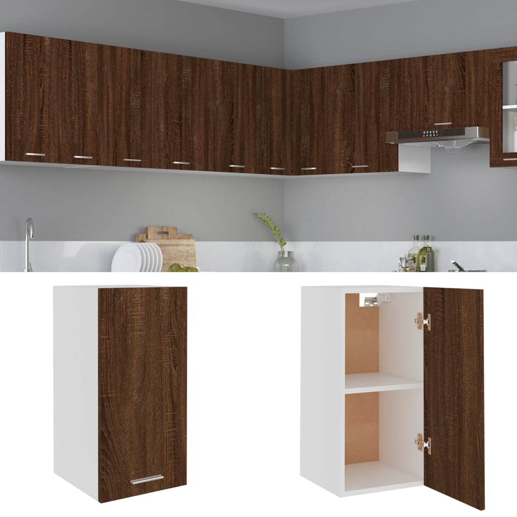 vidaXL Dulap suspendat “Lyon”, stejar maro, 29,5x31x60 cm vidaXL Dulap suspendat “Lyon”, stejar maro, 29,5x31x60 cm