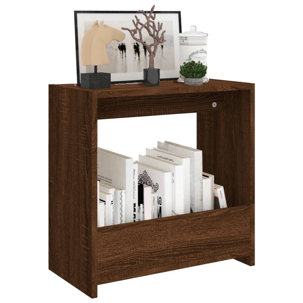 vidaXL Masă laterală, stejar maro, 50x26x50 cm, lemn prelucrat vidaXL Masă laterală, stejar maro, 50x26x50 cm, lemn prelucrat