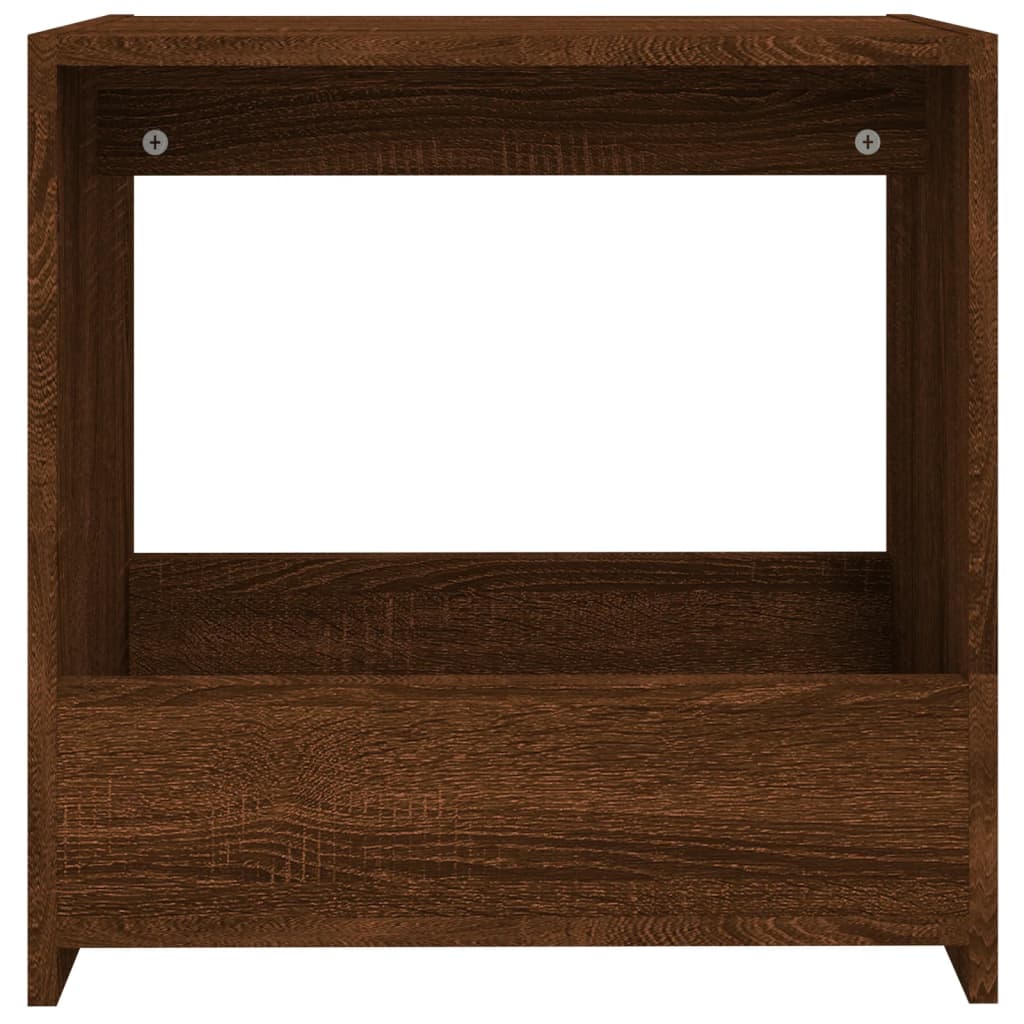 vidaXL Masă laterală, stejar maro, 50x26x50 cm, lemn prelucrat vidaXL Masă laterală, stejar maro, 50x26x50 cm, lemn prelucrat