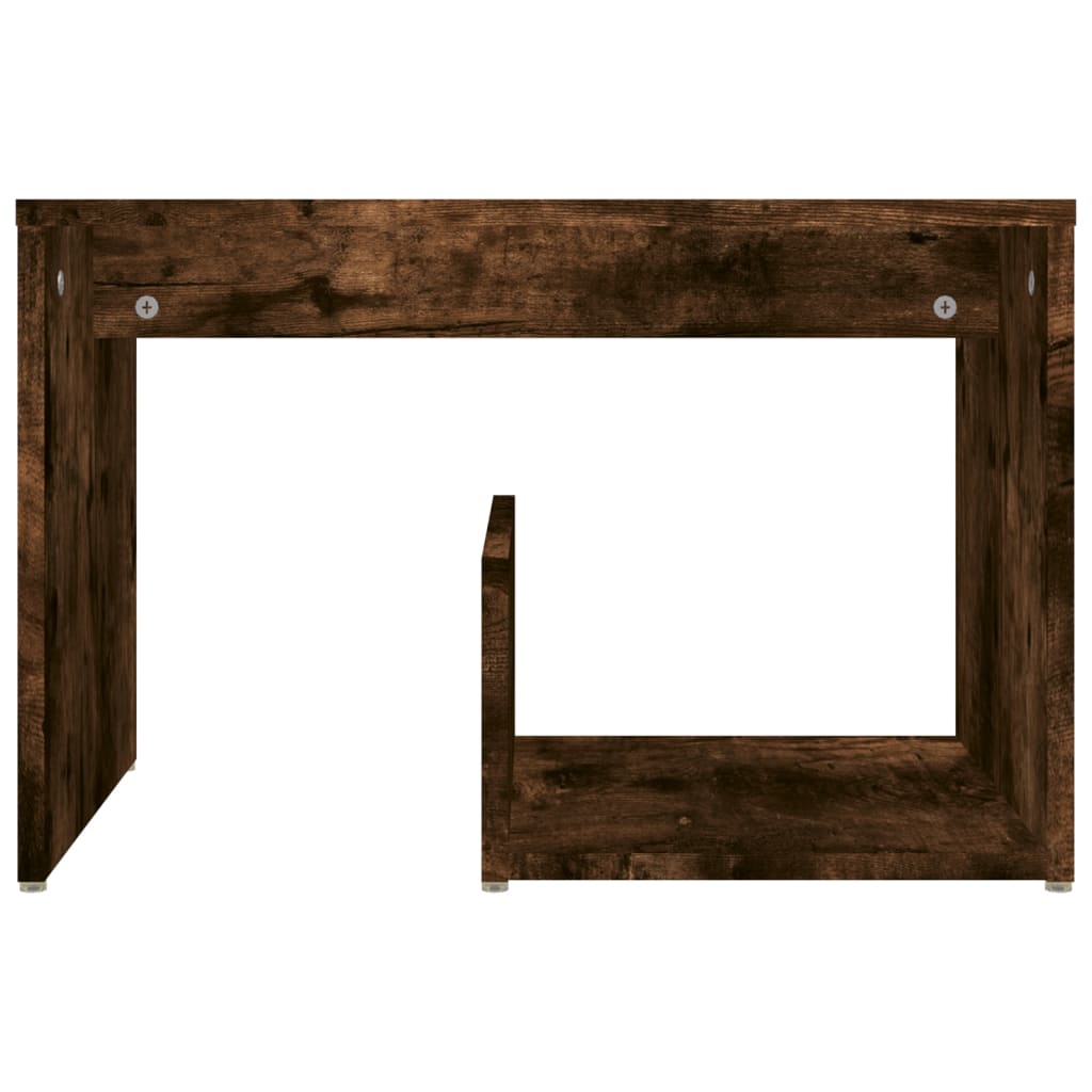 vidaXL Masă laterală, stejar fumuriu, 59x36x38 cm, lemn compozit vidaXL Masă laterală, stejar fumuriu, 59x36x38 cm, lemn compozit