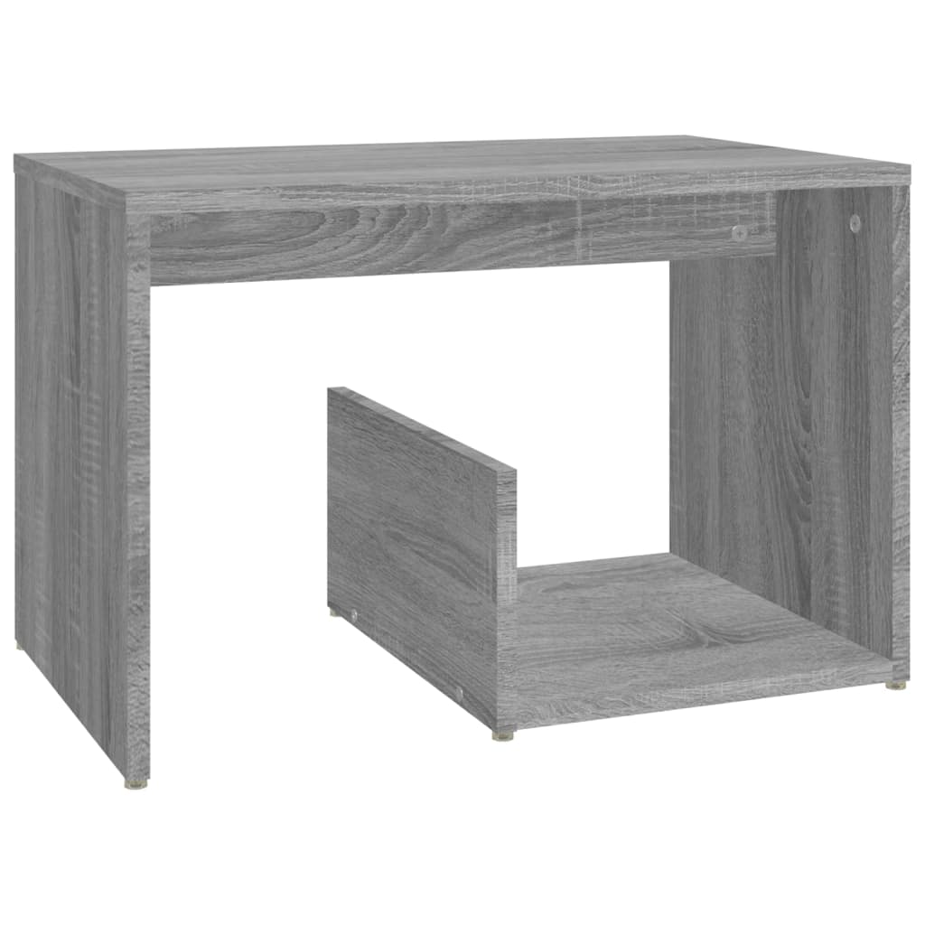 vidaXL Masă laterală, gri sonoma, 59x36x38 cm, lemn compozit vidaXL Masă laterală, gri sonoma, 59x36x38 cm, lemn compozit