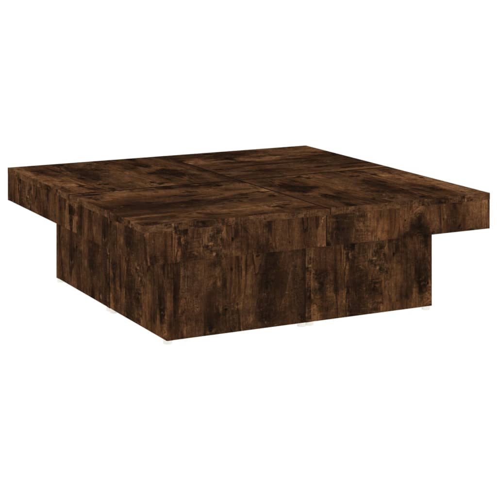 vidaXL Măsuță de cafea, stejar fumuriu, 90x90x28 cm, lemn prelucrat vidaXL Măsuță de cafea, stejar fumuriu, 90x90x28 cm, lemn prelucrat