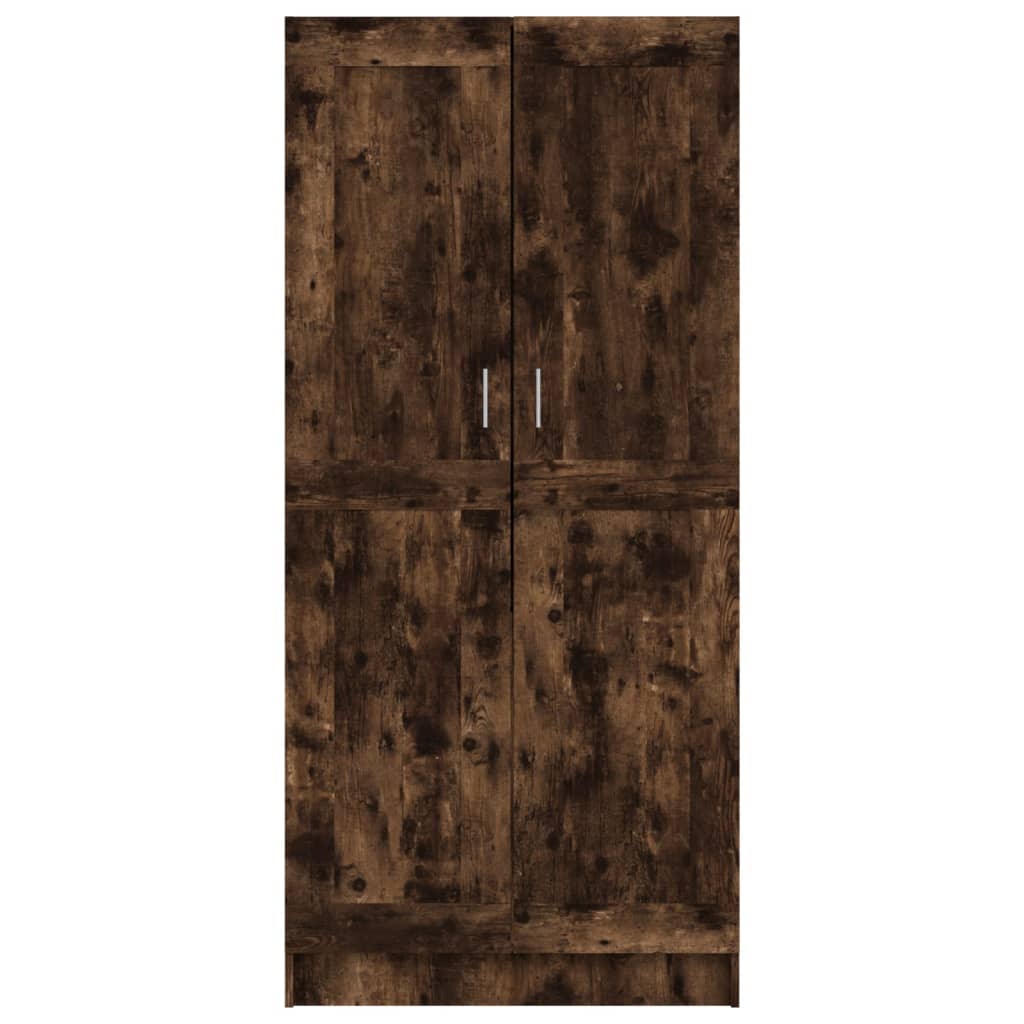 vidaXL Șifonier, stejar fumuriu, 82,5x51,5x180 cm, lemn prelucrat vidaXL Șifonier, stejar fumuriu, 82,5x51,5x180 cm, lemn prelucrat