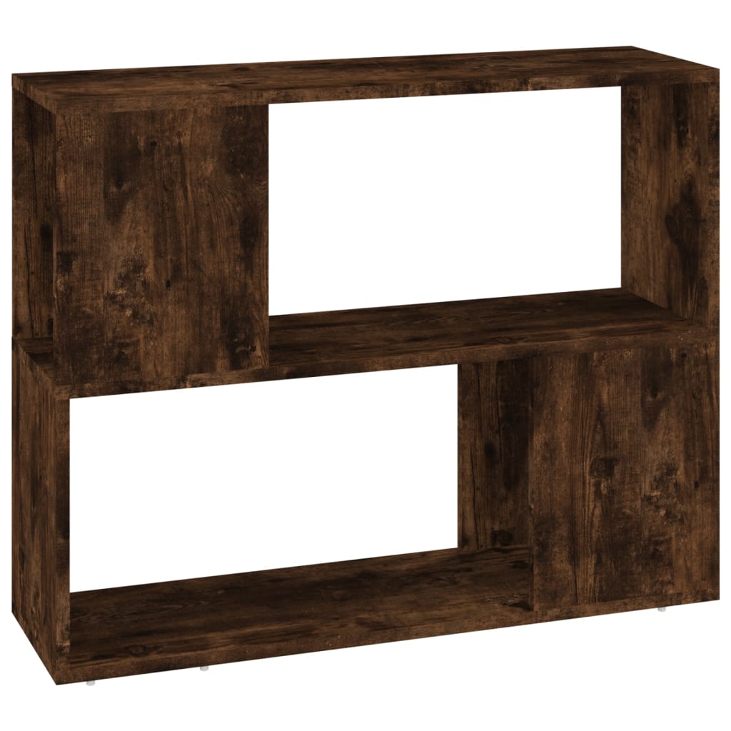 vidaXL Bibliotecă/Separator de cameră, stejar fumuriu, 80x24x63 cm vidaXL Bibliotecă/Separator de cameră, stejar fumuriu, 80x24x63 cm
