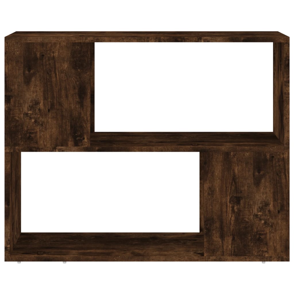 vidaXL Bibliotecă/Separator de cameră, stejar fumuriu, 80x24x63 cm vidaXL Bibliotecă/Separator de cameră, stejar fumuriu, 80x24x63 cm