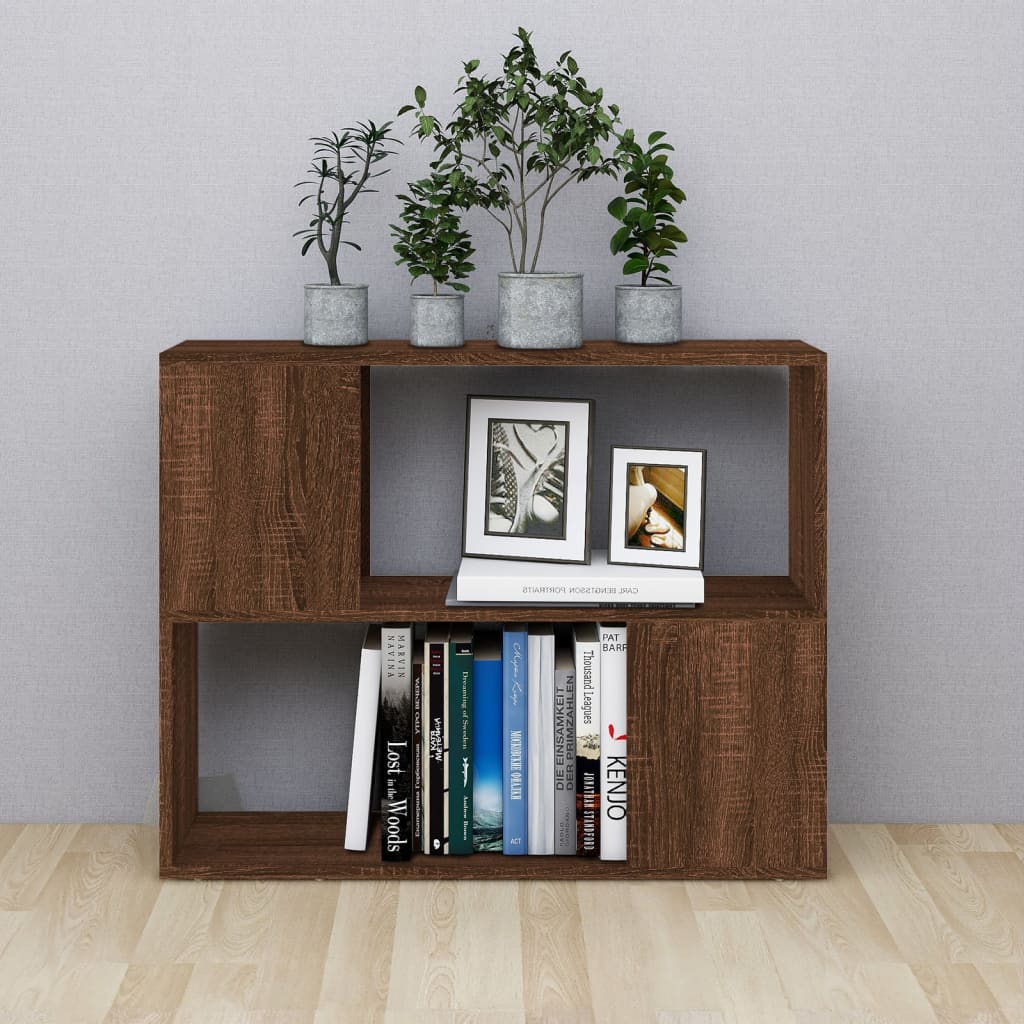 vidaXL Bibliotecă/Separator de cameră, stejar maro, 80x24x63 cm vidaXL Bibliotecă/Separator de cameră, stejar maro, 80x24x63 cm