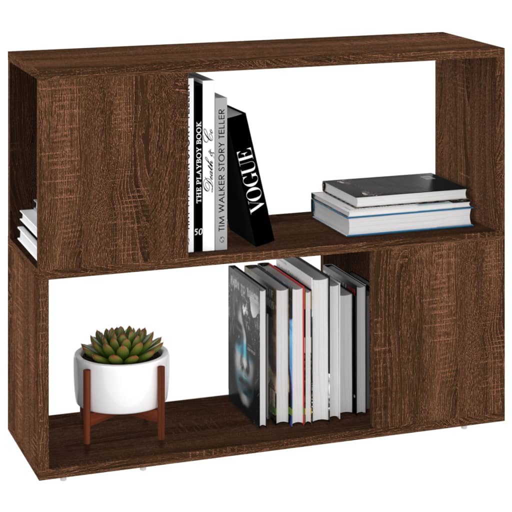 vidaXL Bibliotecă/Separator de cameră, stejar maro, 80x24x63 cm vidaXL Bibliotecă/Separator de cameră, stejar maro, 80x24x63 cm