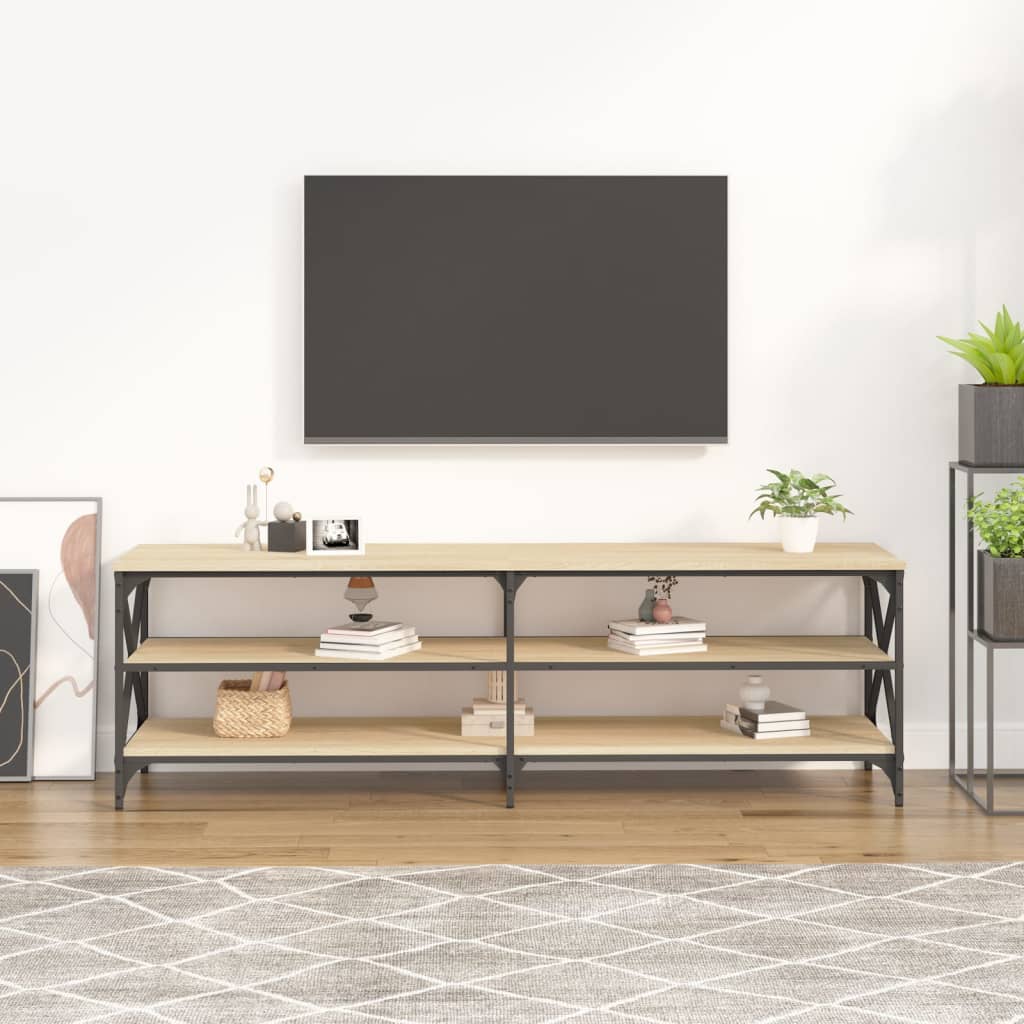 vidaXL Comodă TV, stejar sonoma, 160x40x50 cm, lemn prelucrat vidaXL Comodă TV, stejar sonoma, 160x40x50 cm, lemn prelucrat