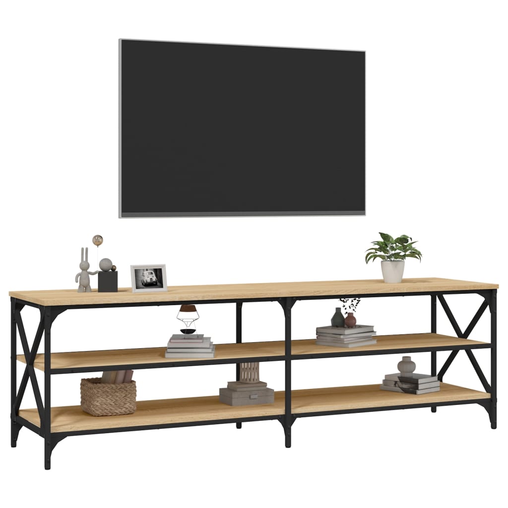 vidaXL Comodă TV, stejar sonoma, 160x40x50 cm, lemn prelucrat vidaXL Comodă TV, stejar sonoma, 160x40x50 cm, lemn prelucrat
