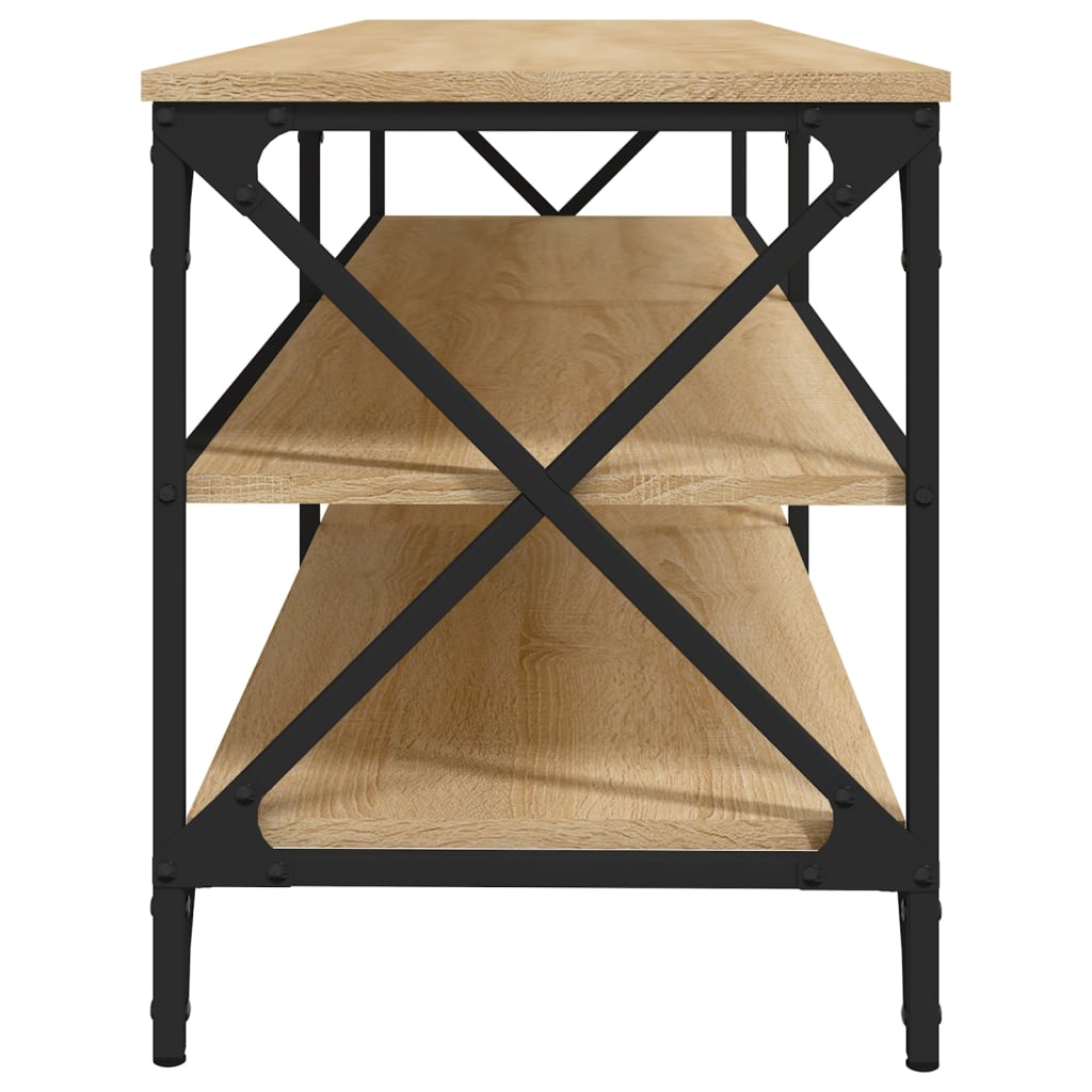 vidaXL Comodă TV, stejar sonoma, 160x40x50 cm, lemn prelucrat vidaXL Comodă TV, stejar sonoma, 160x40x50 cm, lemn prelucrat