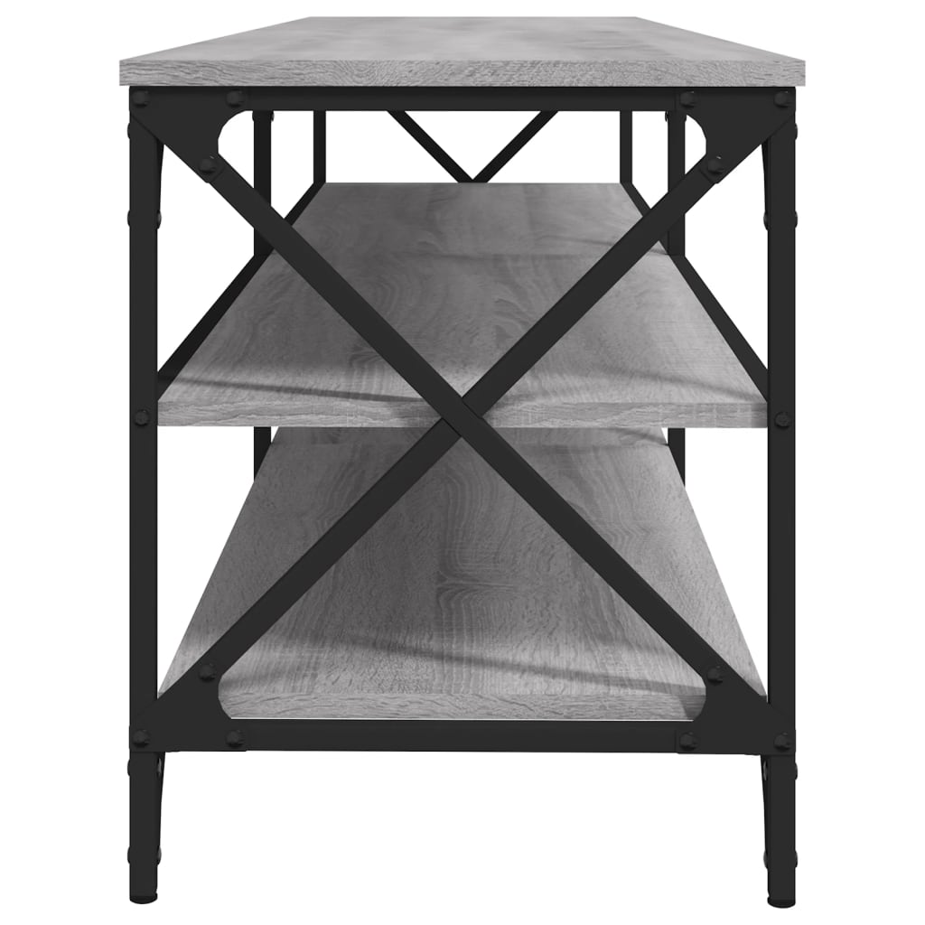 vidaXL Comodă TV, gri sonoma, 160x40x50 cm, lemn prelucrat vidaXL Comodă TV, gri sonoma, 160x40x50 cm, lemn prelucrat