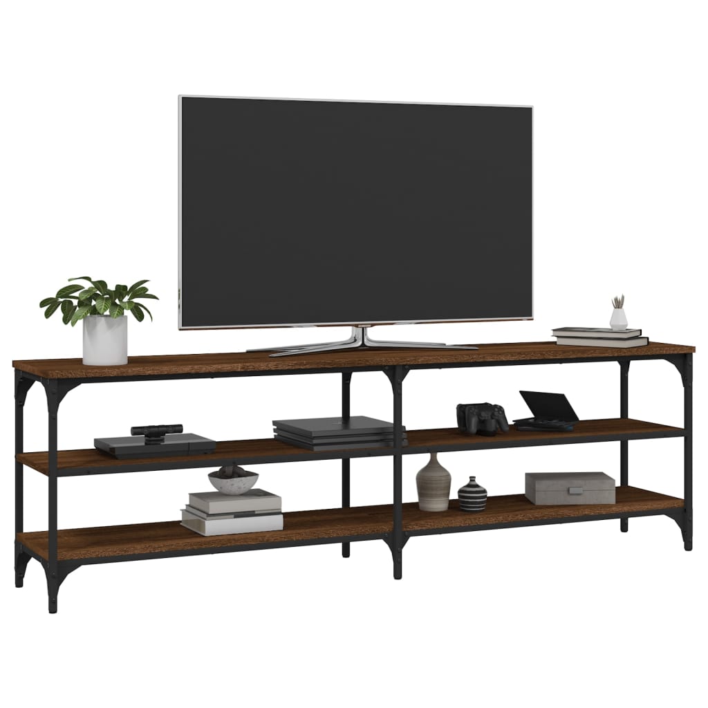 vidaXL Comodă TV, stejar maro, 160x30x50 cm, lemn prelucrat