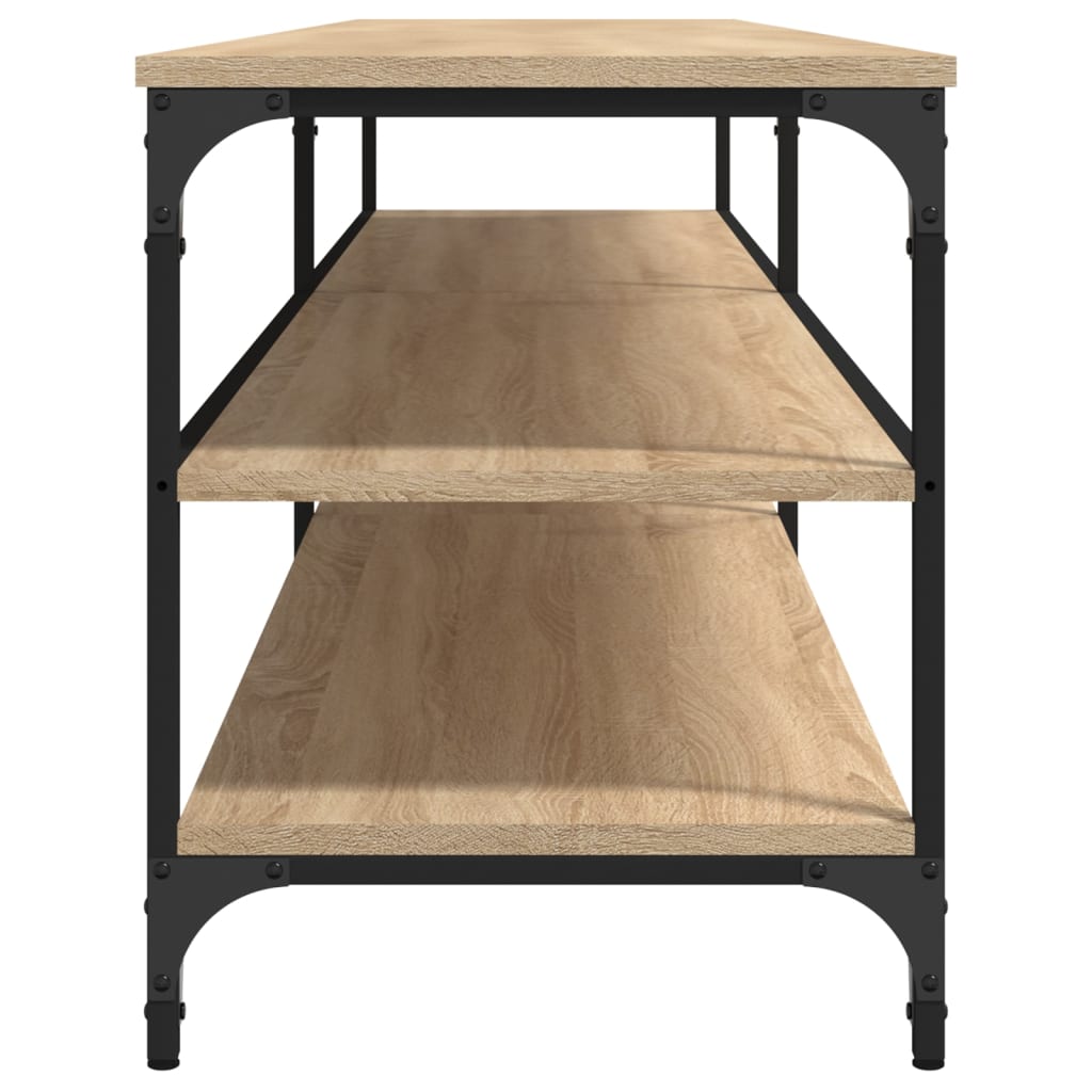 vidaXL Comodă TV, stejar sonoma, 200x30x50 cm, lemn prelucrat și metal vidaXL Comodă TV, stejar sonoma, 200x30x50 cm, lemn prelucrat și metal