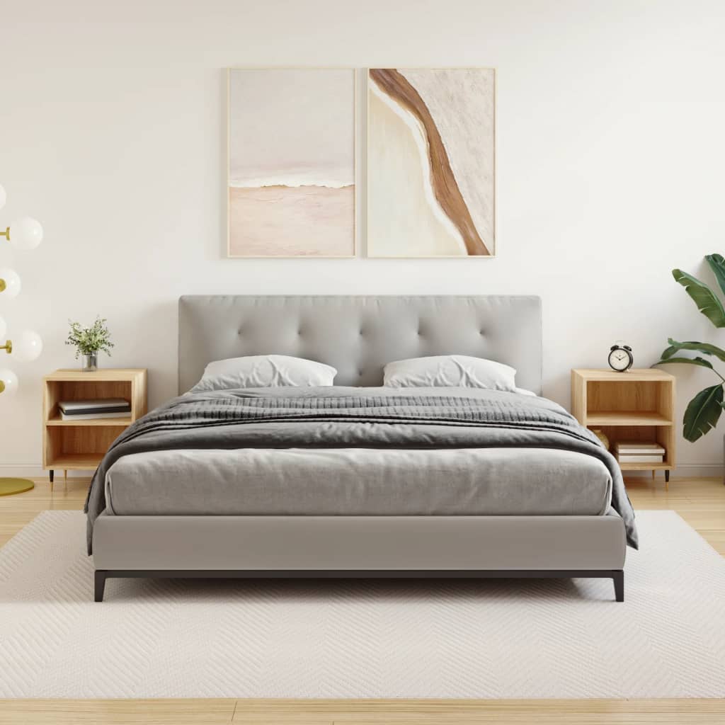 vidaXL Noptiere, 2 buc., stejar sonoma, 40x30x50 cm, lemn compozit vidaXL Noptiere, 2 buc., stejar sonoma, 40x30x50 cm, lemn compozit