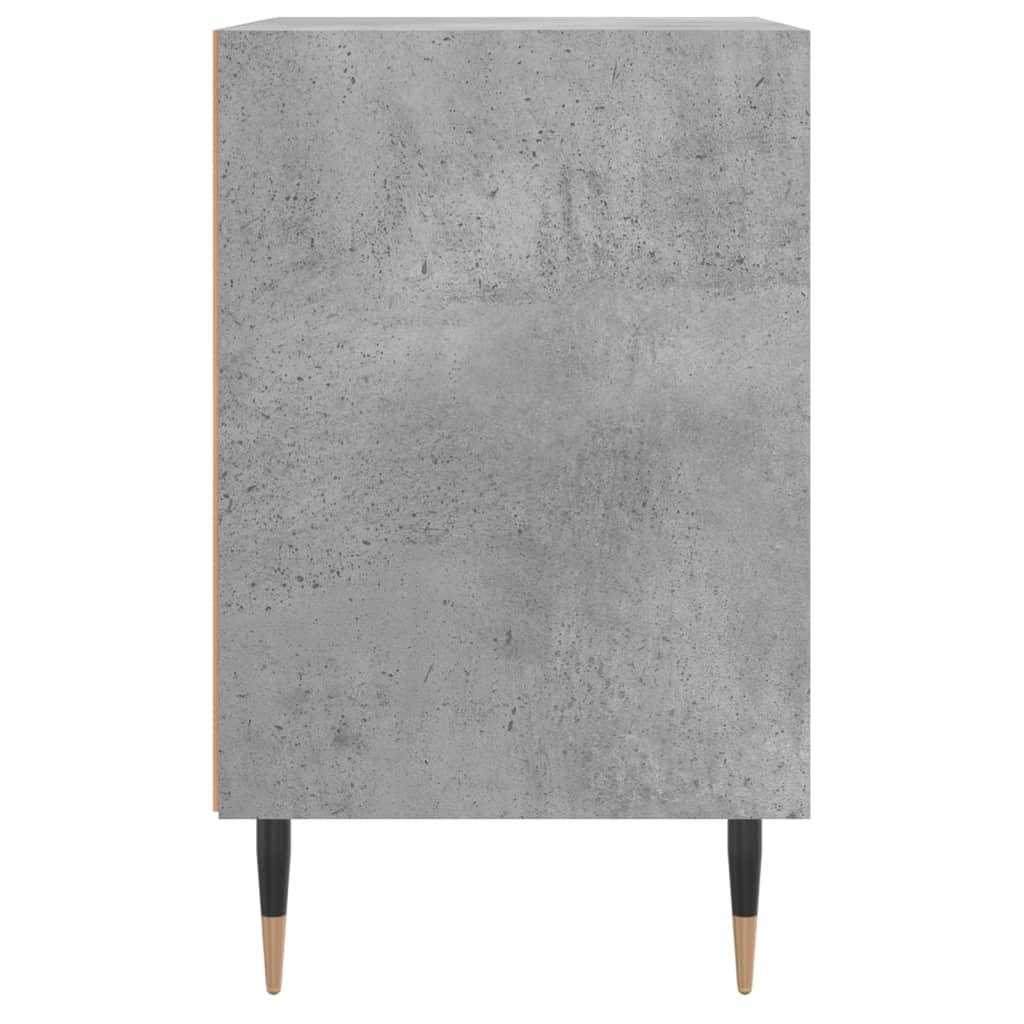 vidaXL Noptiere, 2 buc., gri beton, 40x30x50 cm, lemn compozit