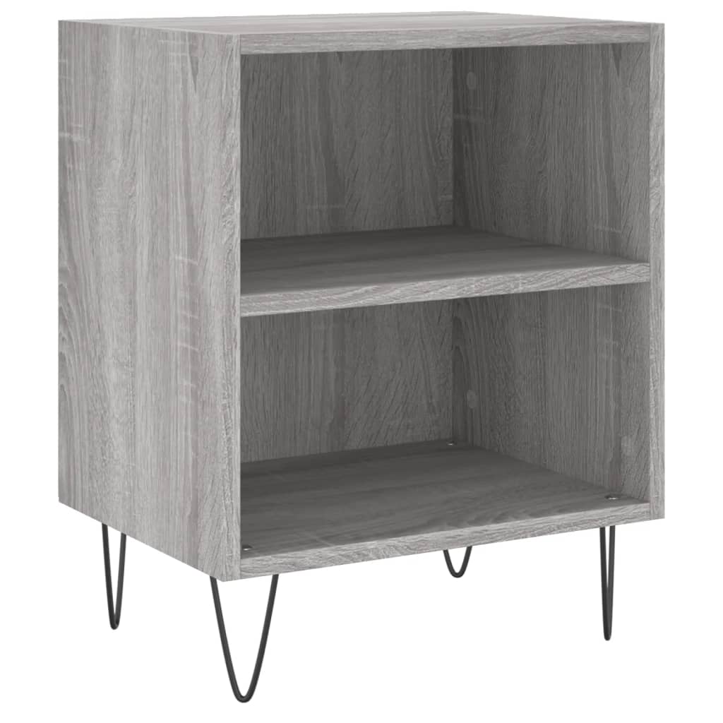vidaXL Noptiere, 2 buc., gri sonoma, 40x30x50 cm, lemn compozit vidaXL Noptiere, 2 buc., gri sonoma, 40x30x50 cm, lemn compozit