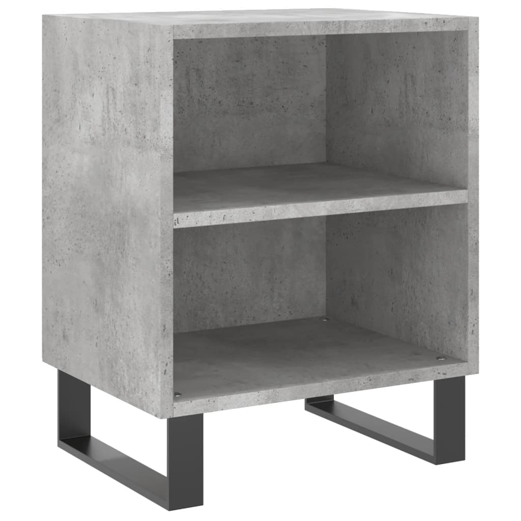 vidaXL Noptiere, 2 buc., gri beton, 40x30x50 cm, lemn compozit