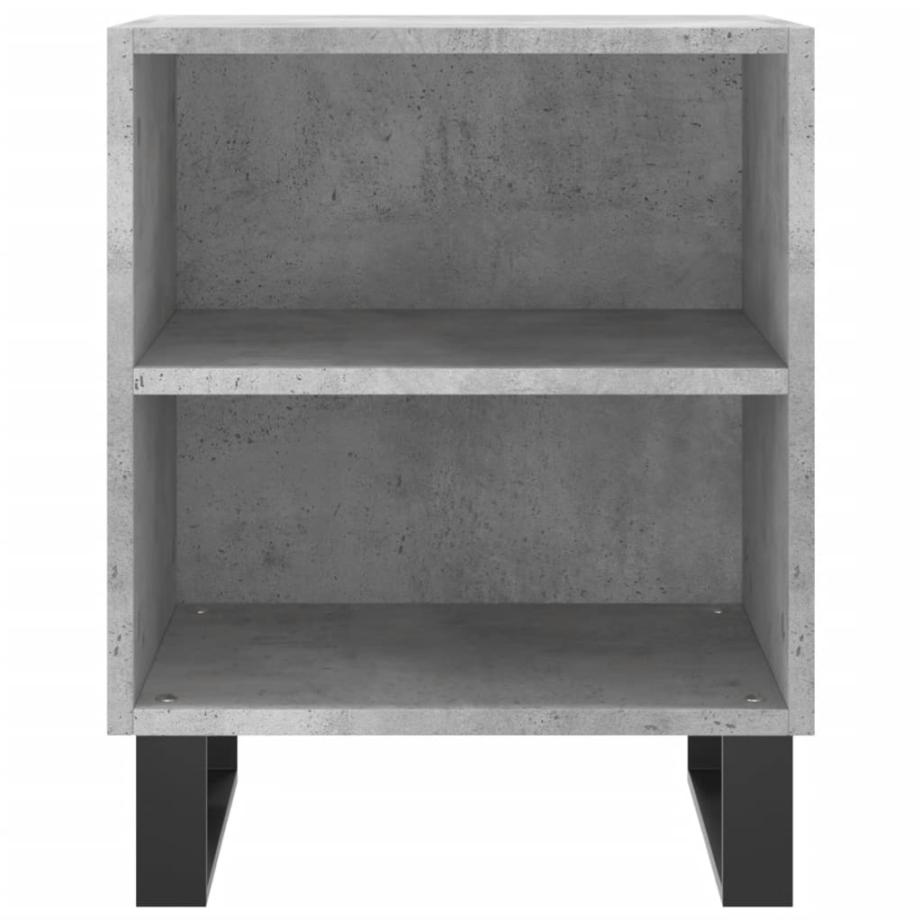 vidaXL Noptiere, 2 buc., gri beton, 40x30x50 cm, lemn compozit