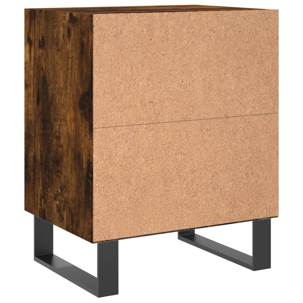 vidaXL Noptiere, 2 buc., stejar fumuriu, 40x30x50 cm, lemn compozit vidaXL Noptiere, 2 buc., stejar fumuriu, 40x30x50 cm, lemn compozit