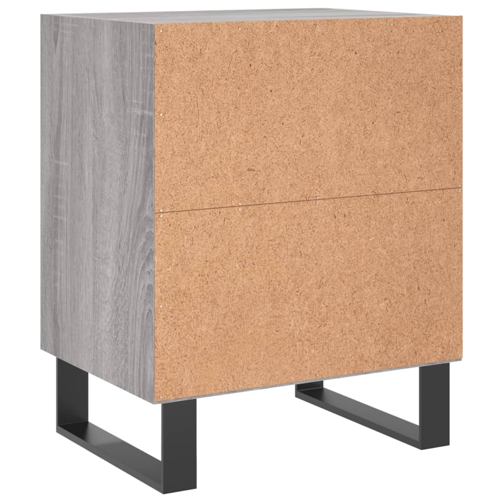 vidaXL Noptiere, 2 buc., gri sonoma, 40x30x50 cm, lemn compozit vidaXL Noptiere, 2 buc., gri sonoma, 40x30x50 cm, lemn compozit