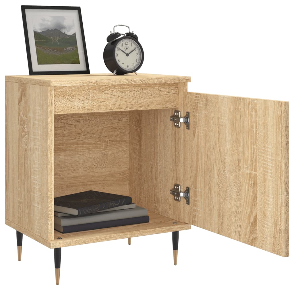 vidaXL Noptiere, 2 buc., stejar sonoma, 40x30x50 cm, lemn compozit vidaXL Noptiere, 2 buc., stejar sonoma, 40x30x50 cm, lemn compozit
