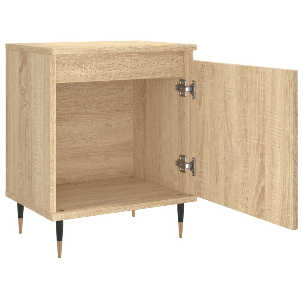 vidaXL Noptiere, 2 buc., stejar sonoma, 40x30x50 cm, lemn compozit vidaXL Noptiere, 2 buc., stejar sonoma, 40x30x50 cm, lemn compozit