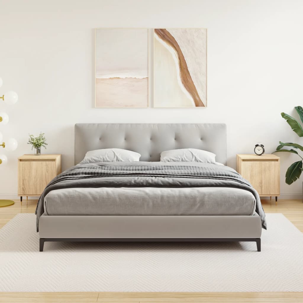 vidaXL Noptiere, 2 buc., stejar sonoma, 40x30x50 cm, lemn compozit vidaXL Noptiere, 2 buc., stejar sonoma, 40x30x50 cm, lemn compozit