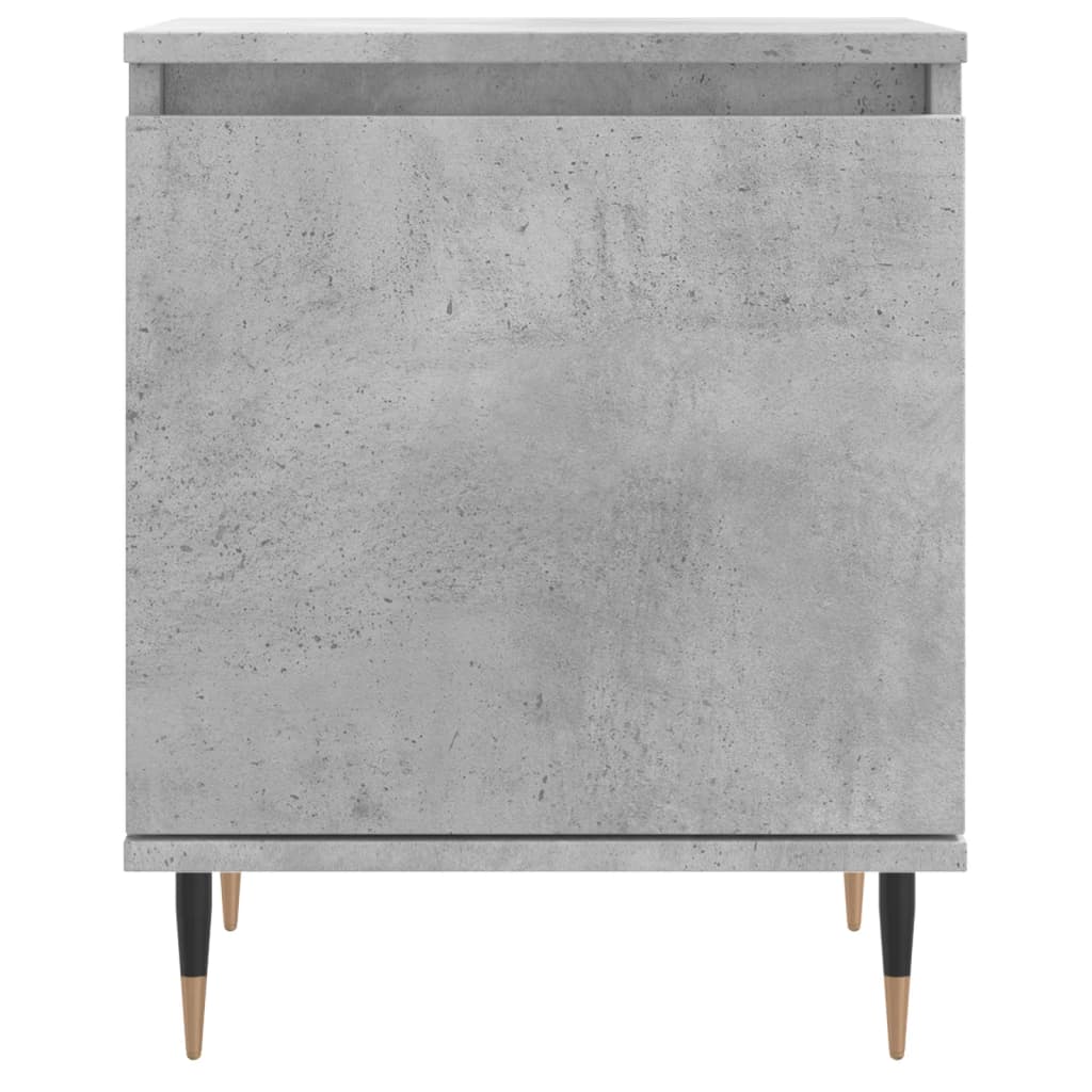 vidaXL Noptiere, 2 buc., gri beton, 40x30x50 cm, lemn compozit