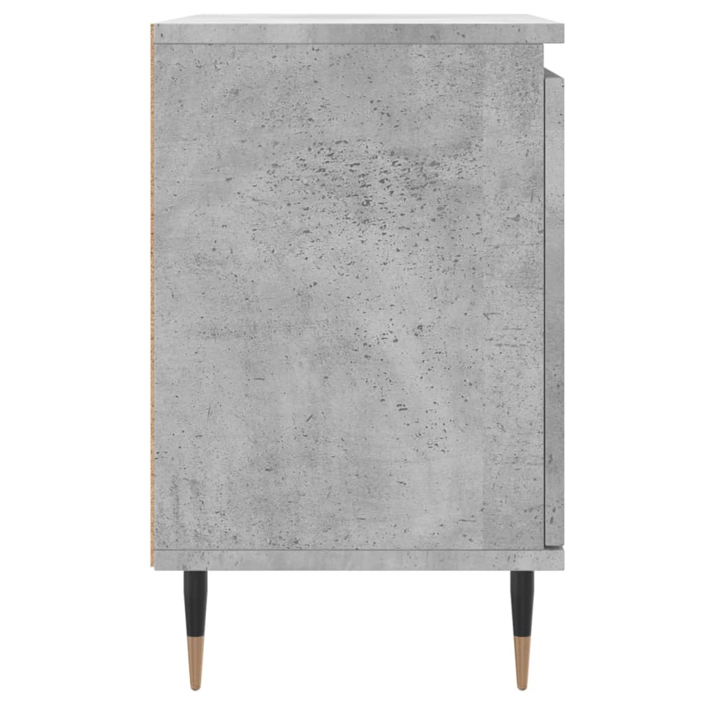 vidaXL Noptiere, 2 buc., gri beton, 40x30x50 cm, lemn compozit